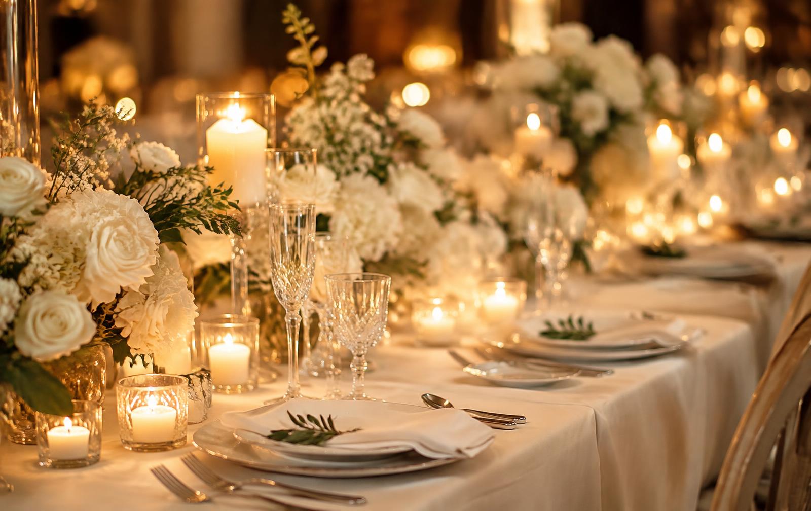 Mesa preparada para una celebración